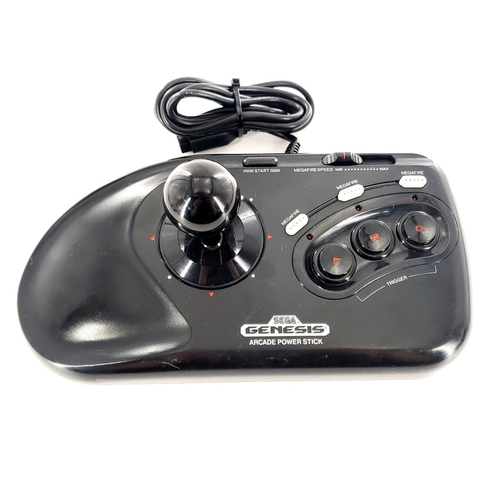 Sega Genesis Arcade 3 Button Arcade Stick Controller Model 1655 Tested & Works
